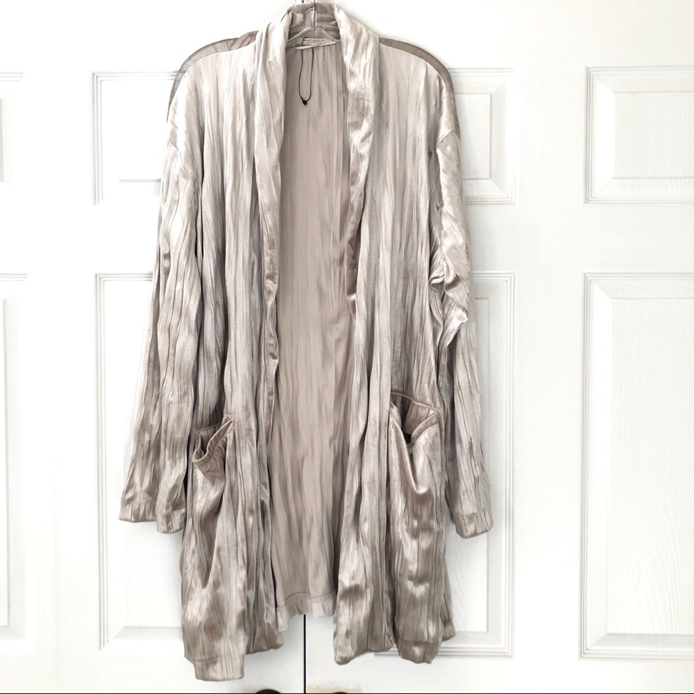 ZARA Velevet Duster Kimono in Gray ✨💕